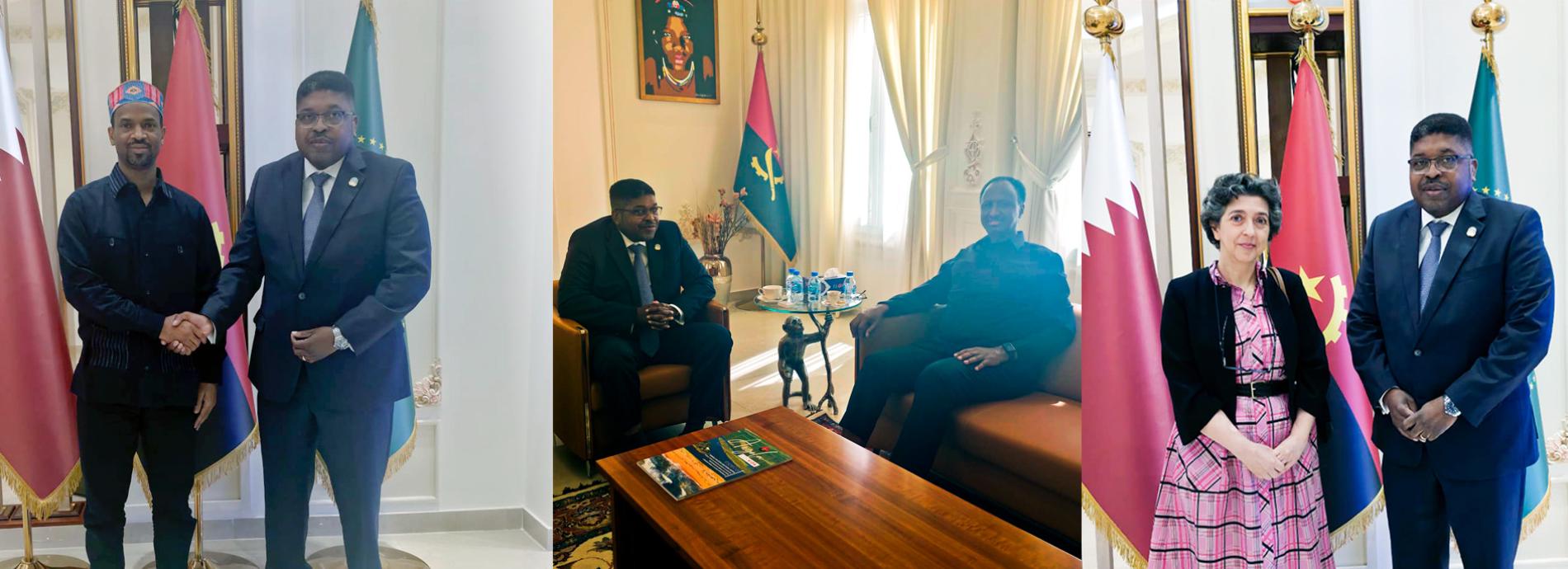 Embaixador António Ramos da Cruz, concedeu audiências aos Embaixadores da Somália, Guiné e Portugal