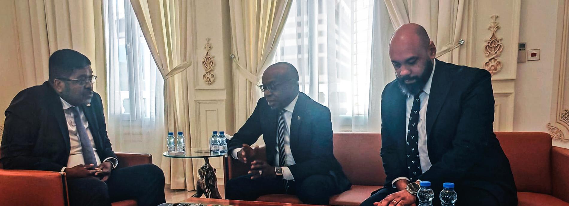 ADMINISTRADOR EXECUTIVO DA AGÊNCIA NACIONAL DE PETRÓLEO E GÁS, VISITA EMBAIXADA DE ANGOLA NO QATAR