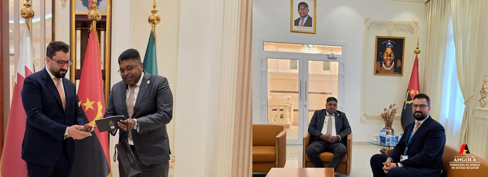 Embaixador de Angola recebe Consultor Sénior da QatarEnergy